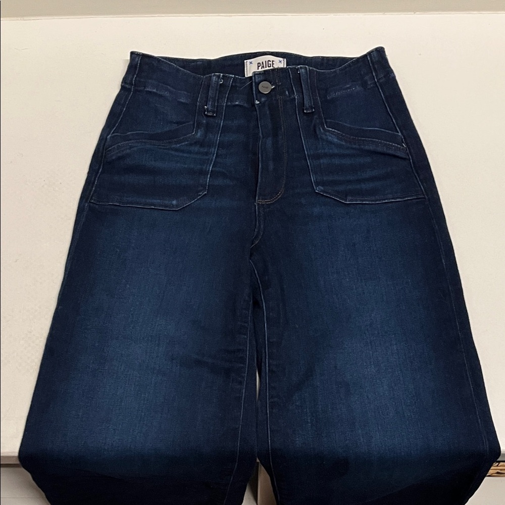 PAIGE High Rise Jeans in Deep Indigo